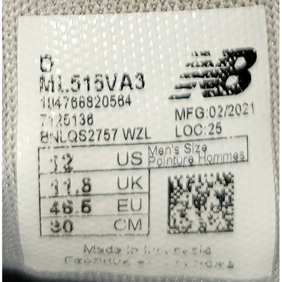 New Balance 515 Casual Walking Shoes Men's Size 12 D ML515VA3 Blue Orange - Picture 12 of 12